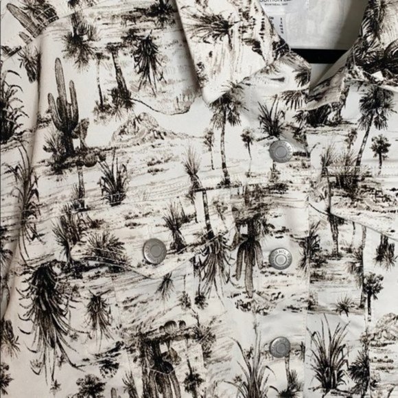 Addition Elle Women All Over Printed Cropped Boyfriend Jean Jacket Plus Size X - Picture 7 of 12